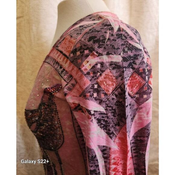 F97 L Rouge Western Bull tee with sparkly colored studs - Picture 7 of 12